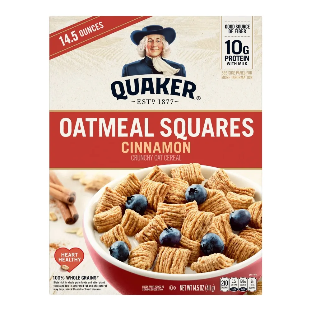 030000061534 QUAK OATMEAL SQUARES CINN 14Z - Image 1