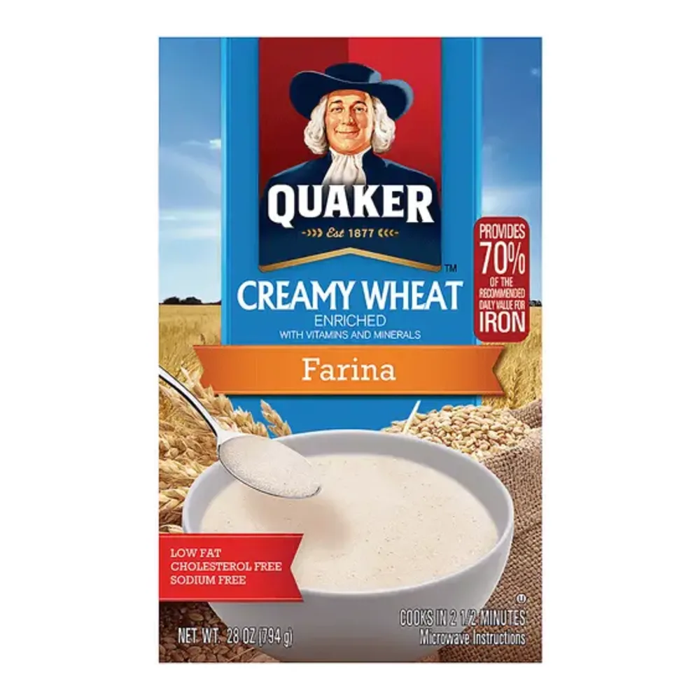 030000071205 QUAKER FARINA CREAMY WHEAT 28Z - Image 1