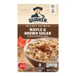 QUAKER INST OATMEAL MAPLE 8CT