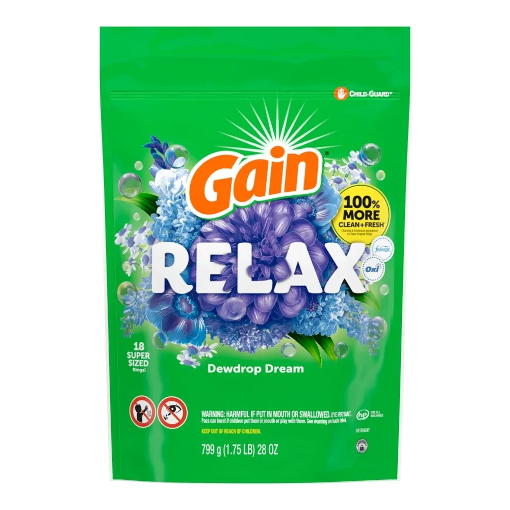 030772118160 GAIN FLINGS RLX DEWDRP 18CT - Image 1