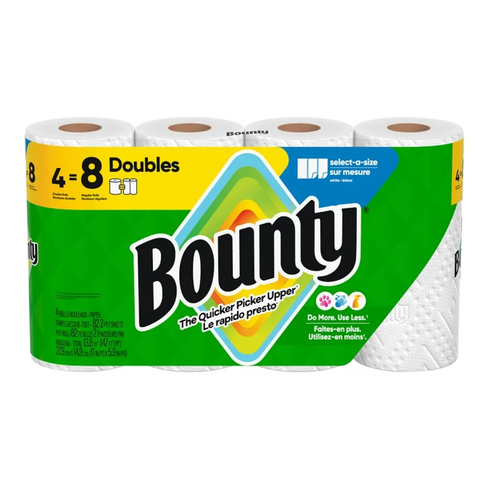 030772157121 BOUNTY DOBLES ROLL S-A-S WHT 4=8RL - Image 1