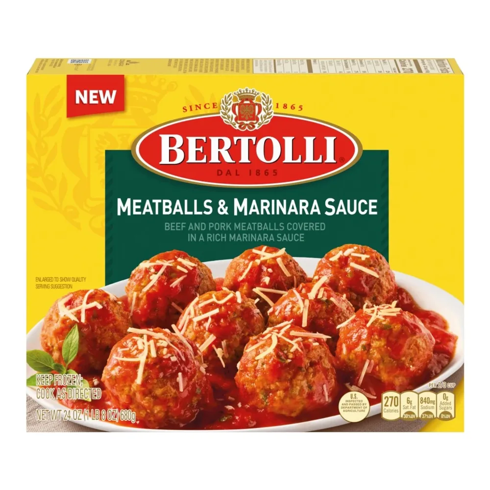 031000009267 BERTOLLI MEATBALLS & MARIN-SAUCE 24Z - Image 1