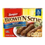 BANQUET BRN N SERVE BEEF LINKS 6Z