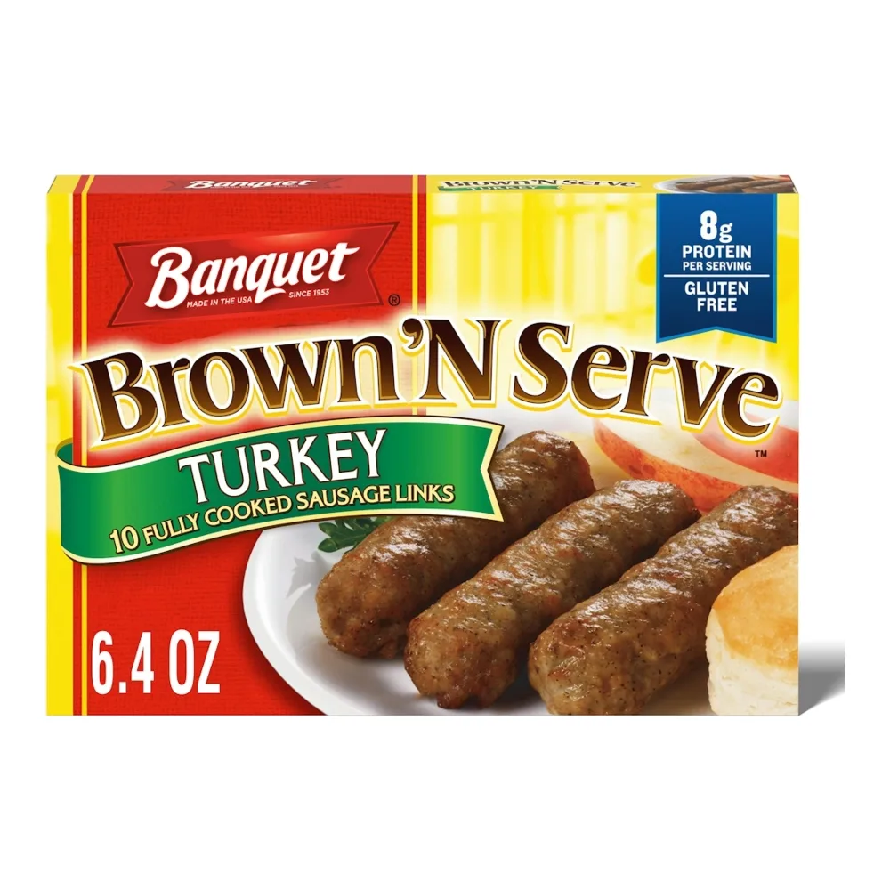 031000184629 BANQUET BRN N SERVE TURKEY LINKS - Image 1