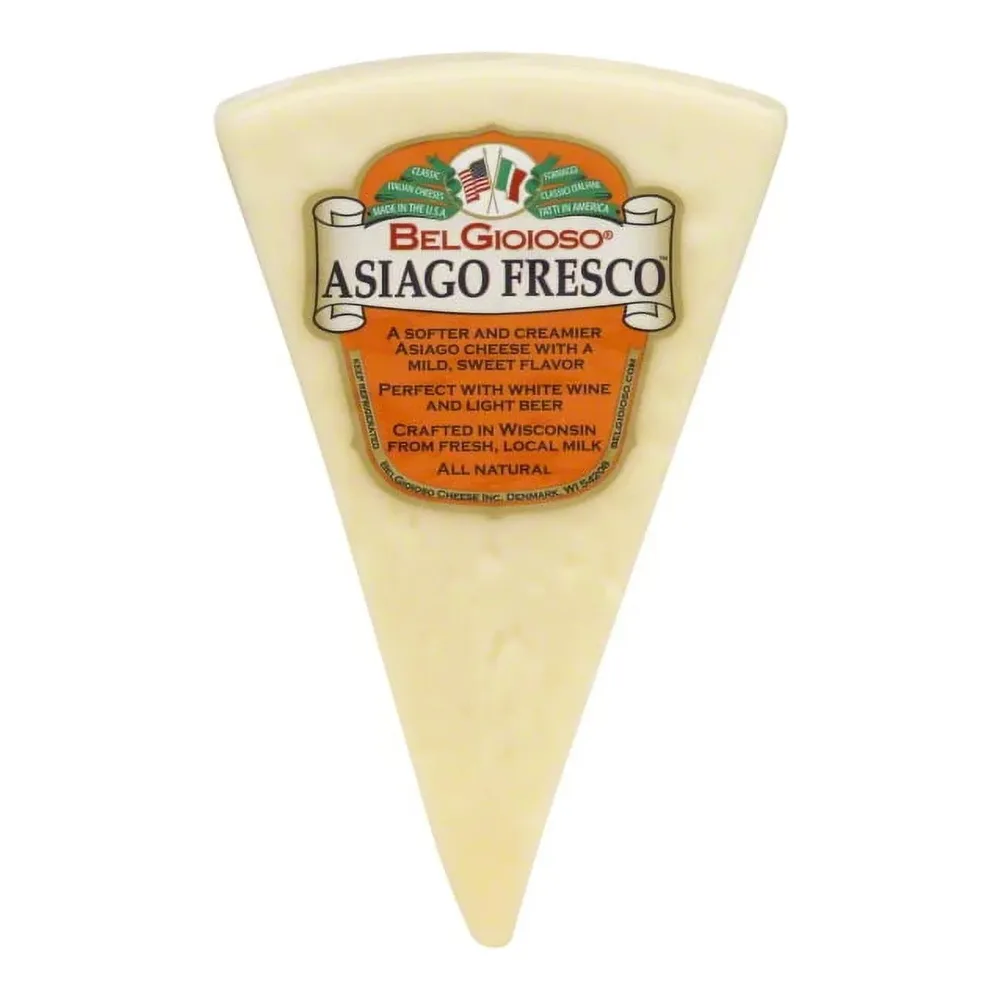 031142671100 BEL GIOIOSO FRESH ASIAGO WEDGE 8Z - Image 1