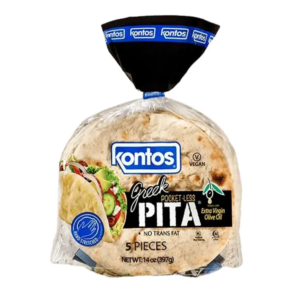 032394100776 KONTOS PITA OLIVE FLATBREAD 4PK - Image 1