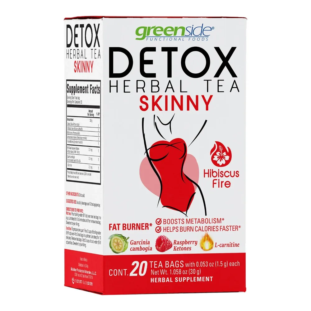 033119301379 GREENSIDE DETOX SKINNY TEA 20CT - Image 1