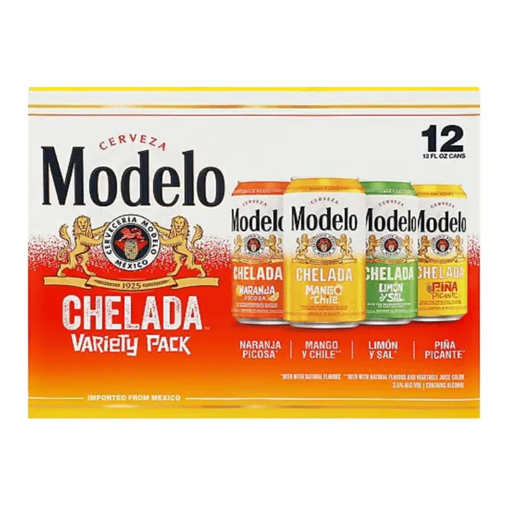 033544001776 MODELO CHELADA VARIETY 12Z/12PK - Image 1