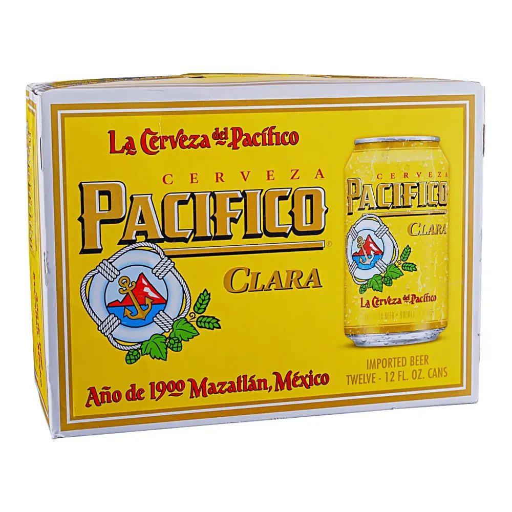 033544950319 CERVEZA PACIFICO CANS 12Z/12PK - Image 1