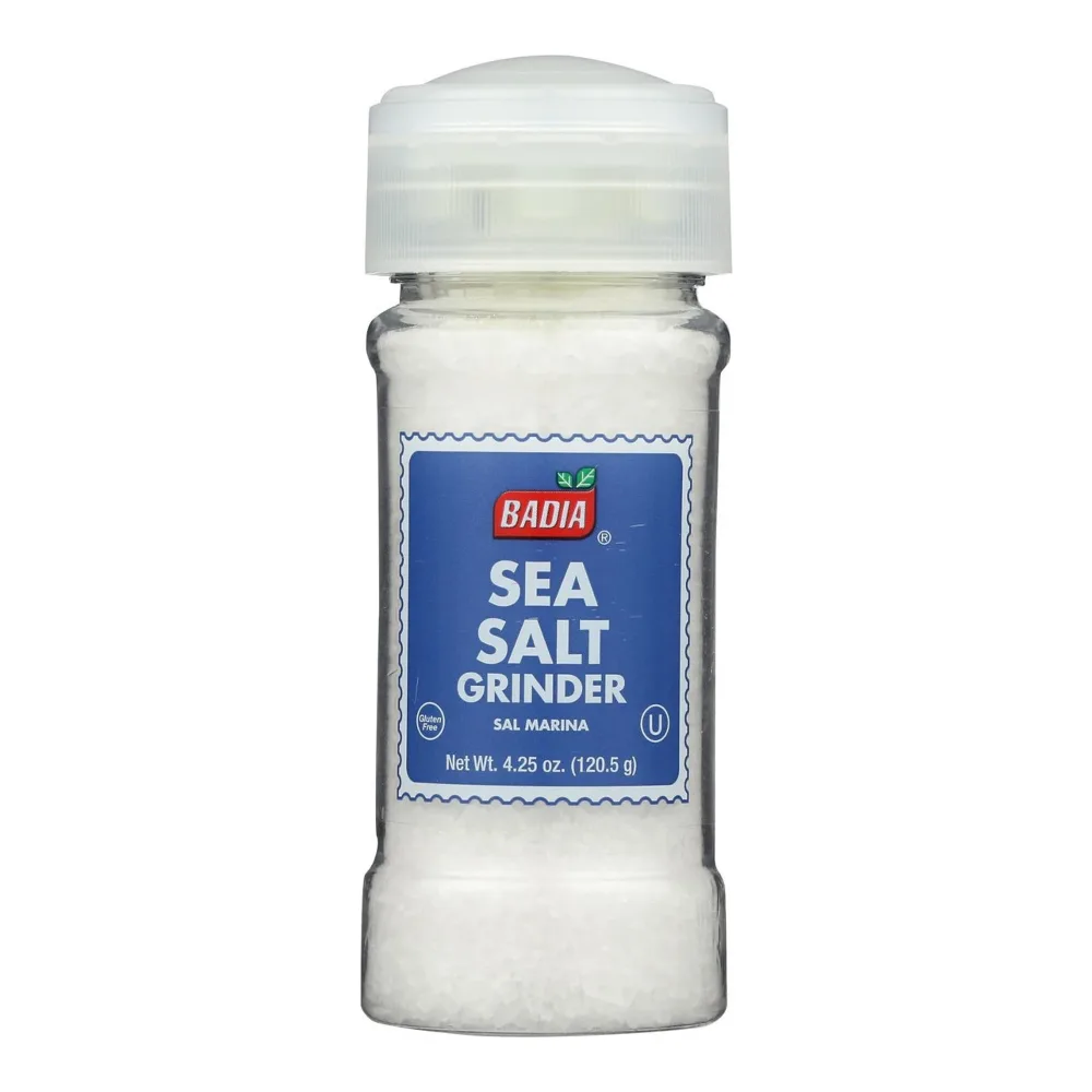 033844004903 BADIA GRINDER SEA SALT 4.25Z - Image 1