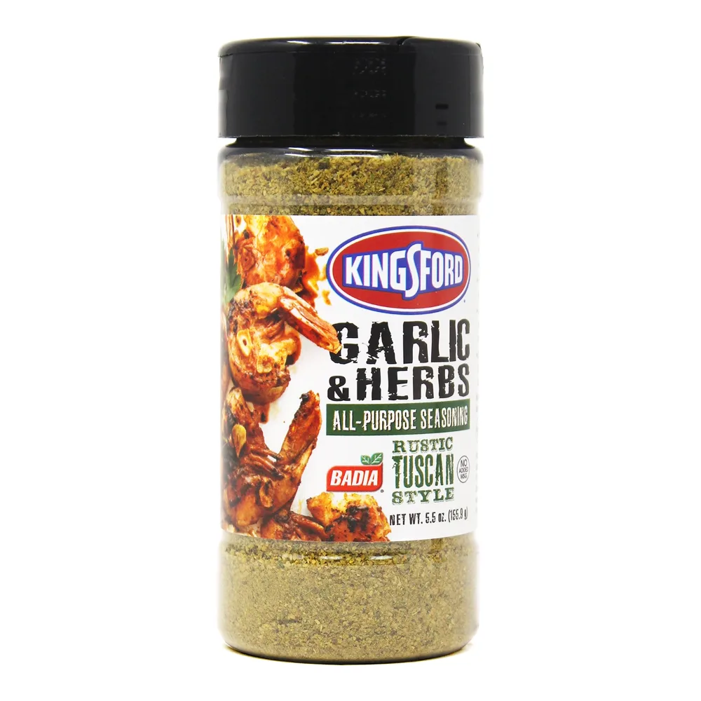 033844060046 BADIA KINGSFORD GARLIC & HERBS 5Z - Image 1