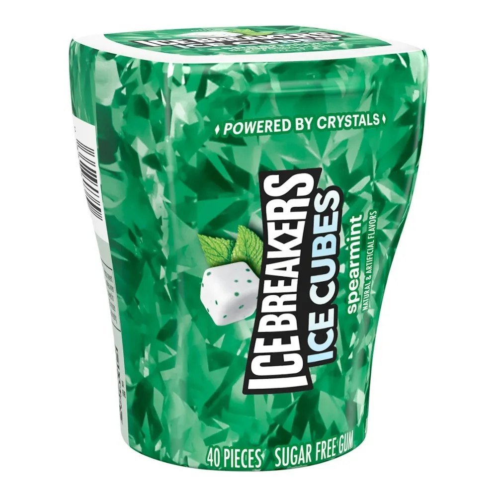 034000008476 ICE CUBES SPEARMINT GUM 40CT - Image 1
