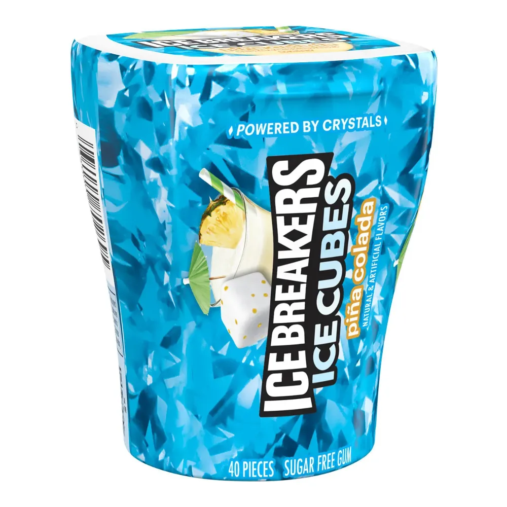 034000702695 ICE CUBES PINA COLADA GUM 40CT - Image 1