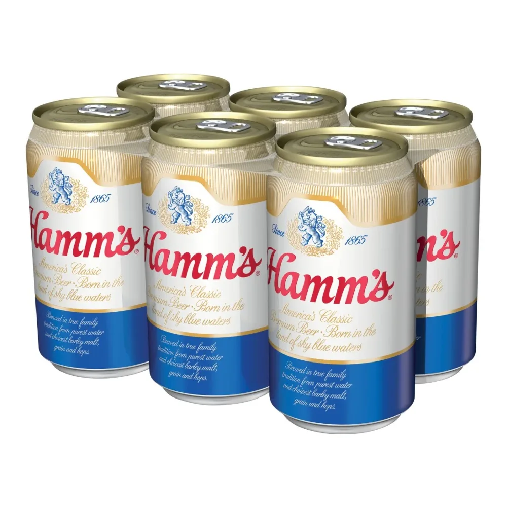 034100006006 HAMMS BEER 12Z/6PK - Image 1
