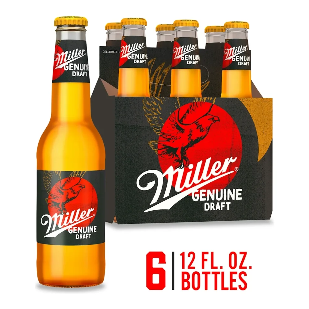 034100175054 MILLER GENUINE DRAFT BOTTLES 12Z/6PK - Image 1