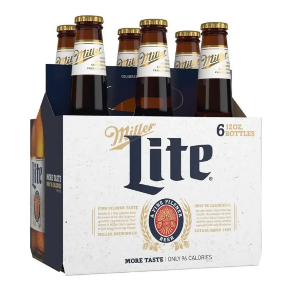 034100575052 MILLER LITE ORIG BOTTLES 12Z/6PK - Image 1