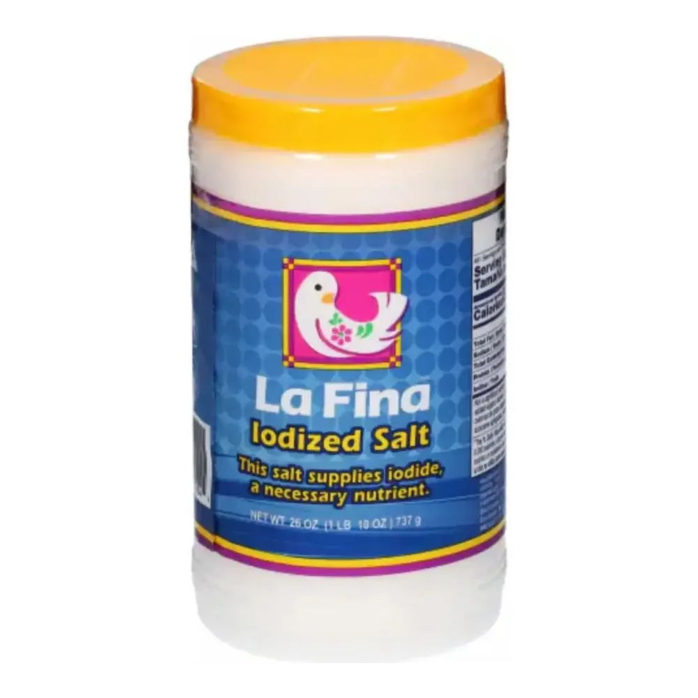 034587020045 LA FINA IODIZED SALT 26Z - Image 1