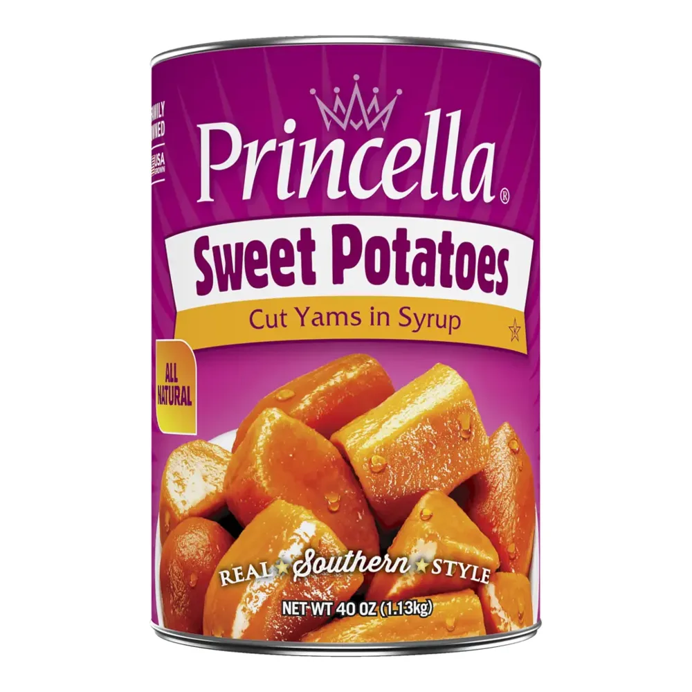 034700093208 PRINCELLA CUT SWEET YAMS 40Z - Image 1
