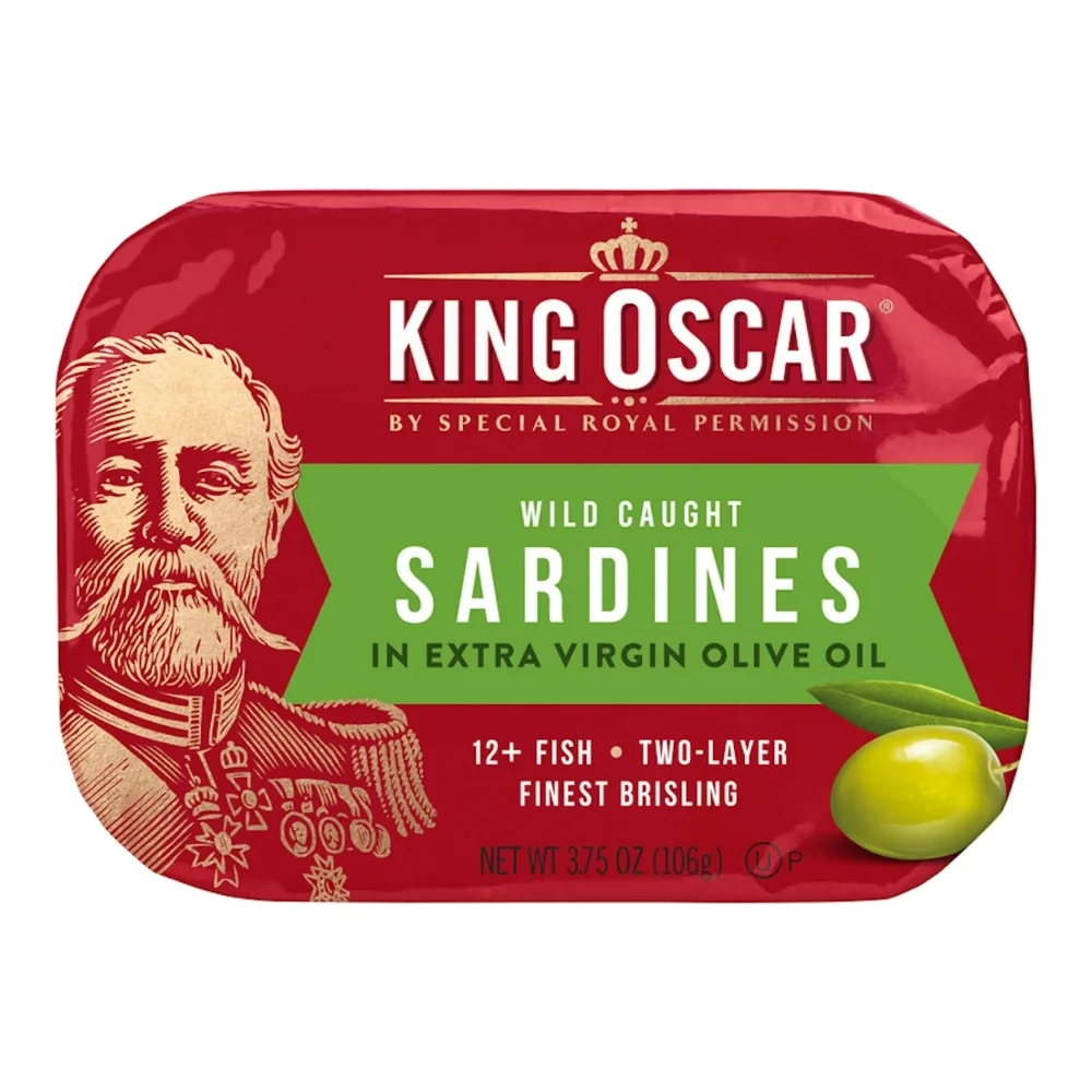 034800002001 KING OSCAR SARDINES IN OIL 3.75Z - Image 1