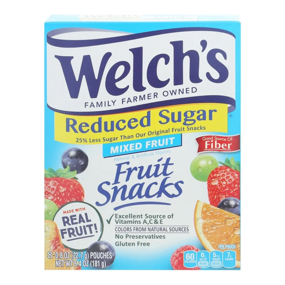 034856221982 WELCHS FRUIT SNACK L/S 8PK - Image 1