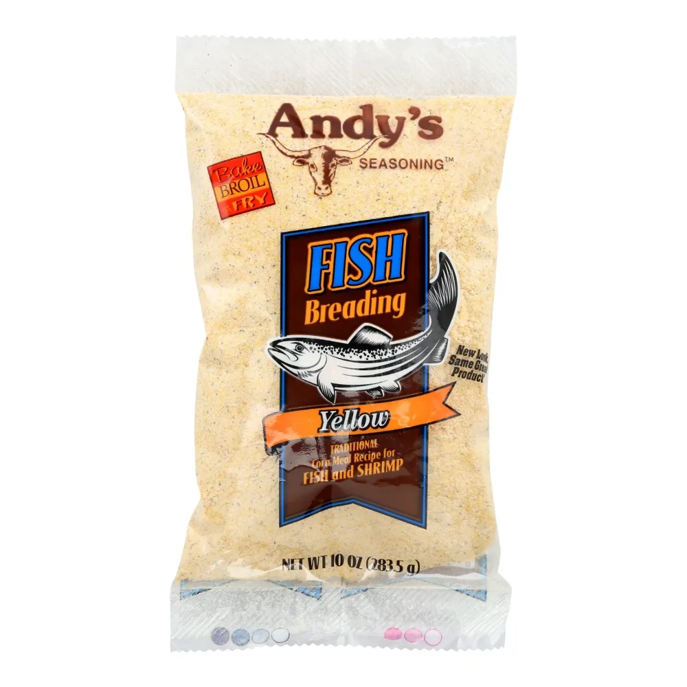 035204400943 ANDYS FISH BREADING YELLOW 10Z - Image 1