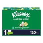 KLEENEX LOTION FLAT TISSUE 120CT