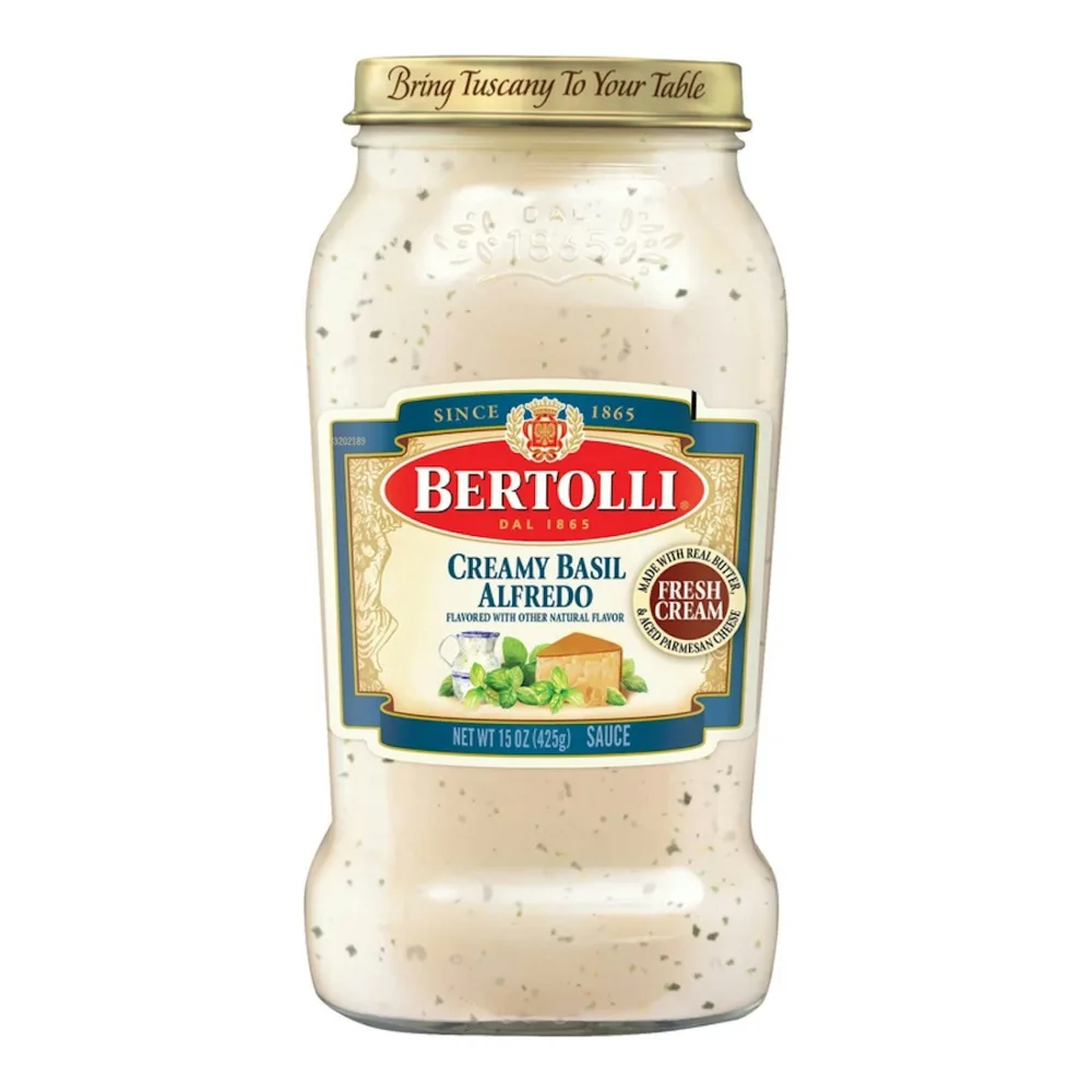 036200430446 BERTOLLI CREAMY BASIL ALFREDO 15Z - Image 1