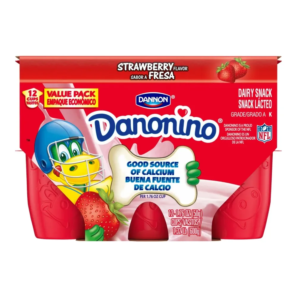 036632009746 DANONINO STRAWBERRY 12PK - Image 1