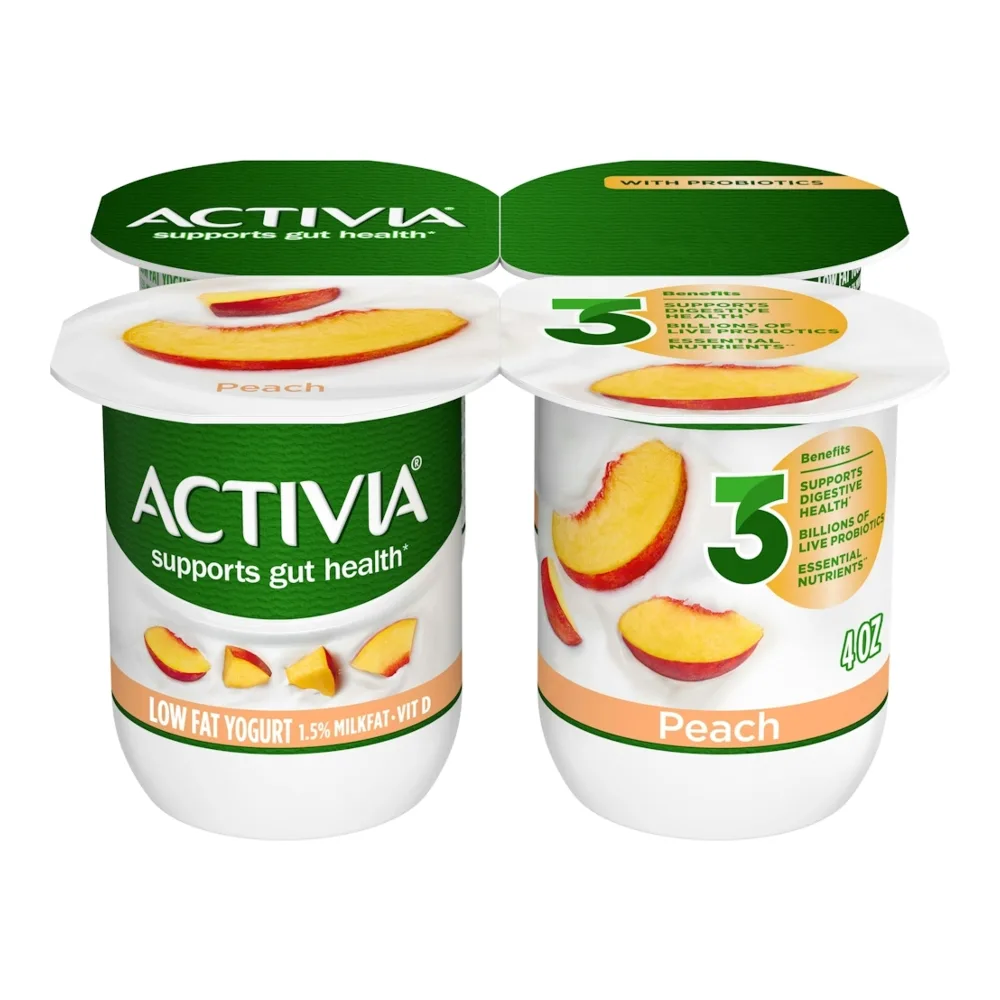 036632026040 DANNON ACTIVIA PEACH 4PK - Image 1