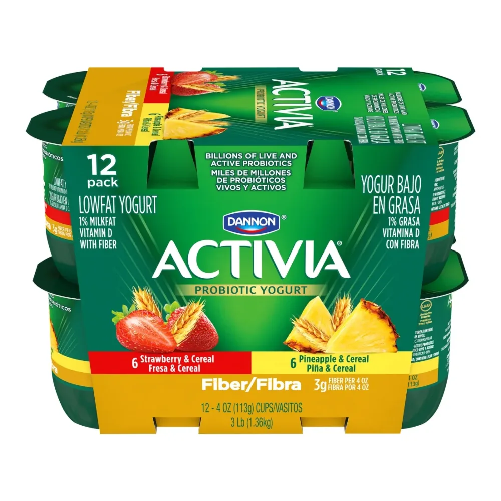 036632028846 ACTIVIA FIBER STBRY PINEAPPLE 12PK - Image 1