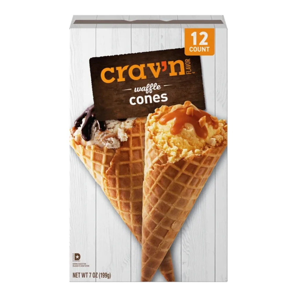 036800007765 CRAV`N WAFFLE CONE 12CT - Image 1