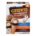 CRAVN ICE CREAM CONES VARIETY 8CT