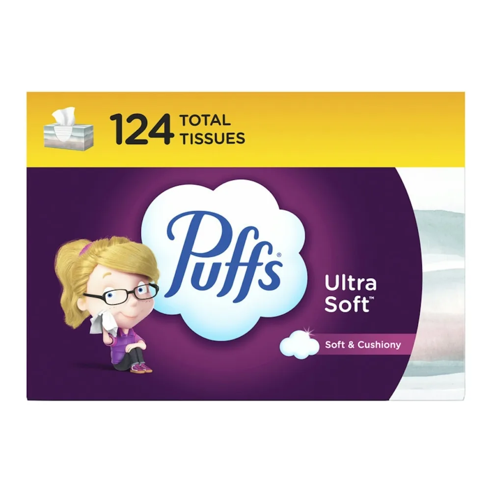 037000356691 PUFFS ULT DESIGN FAMILY 124CT - Image 1