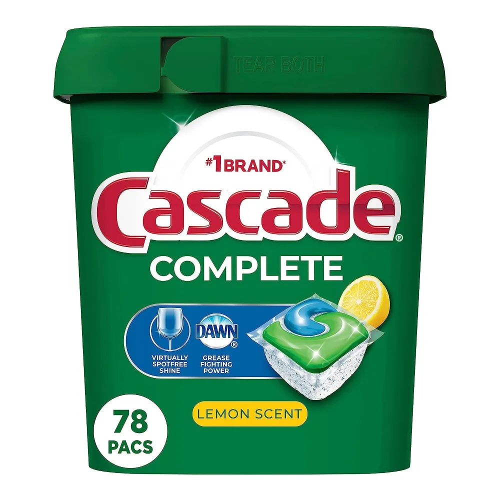 037000767824 CASCADE AP COMPLETE LEMON 78CT - Image 1
