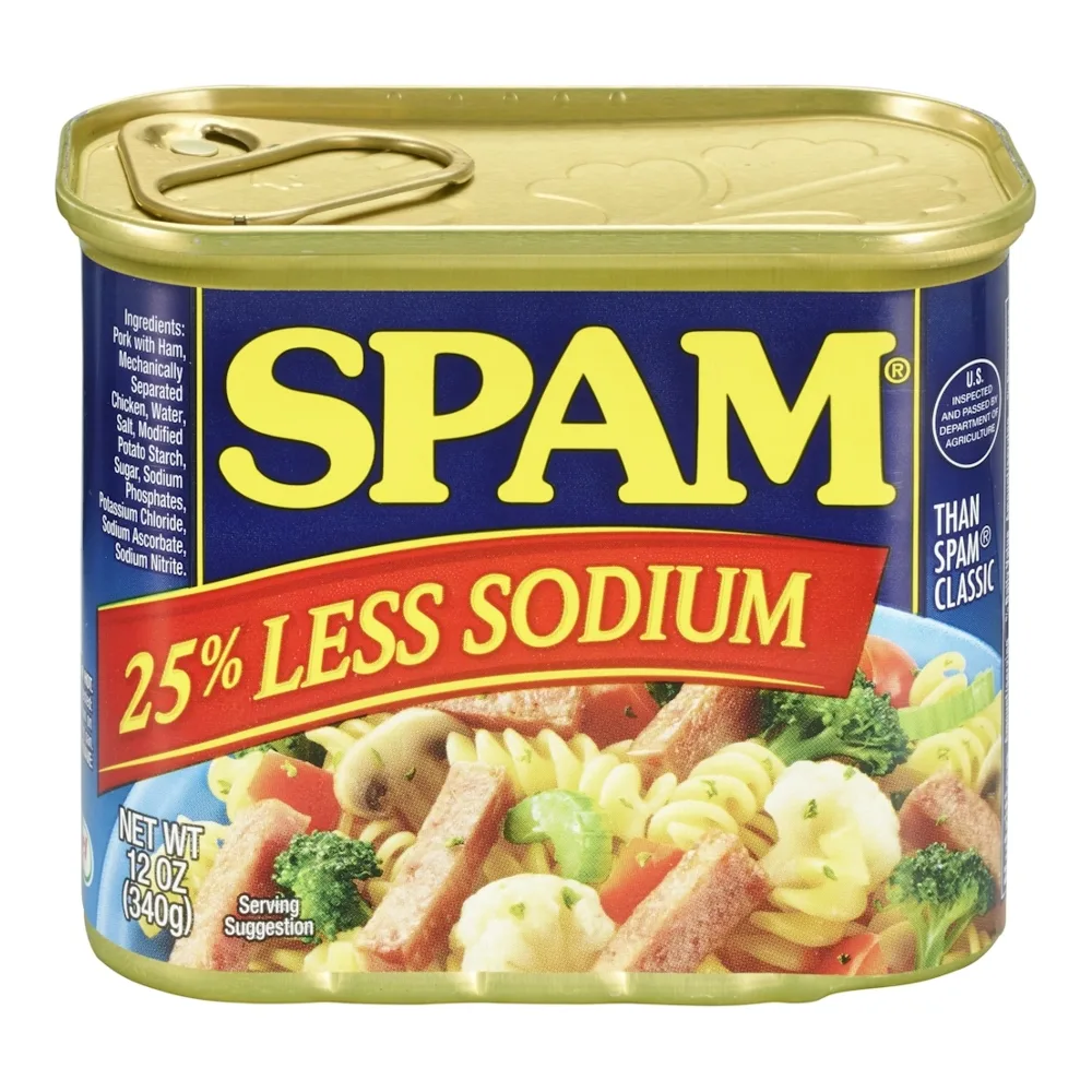 037600115445 SPAM LESS SALT LUNCHEON MEAT 12Z - Image 1