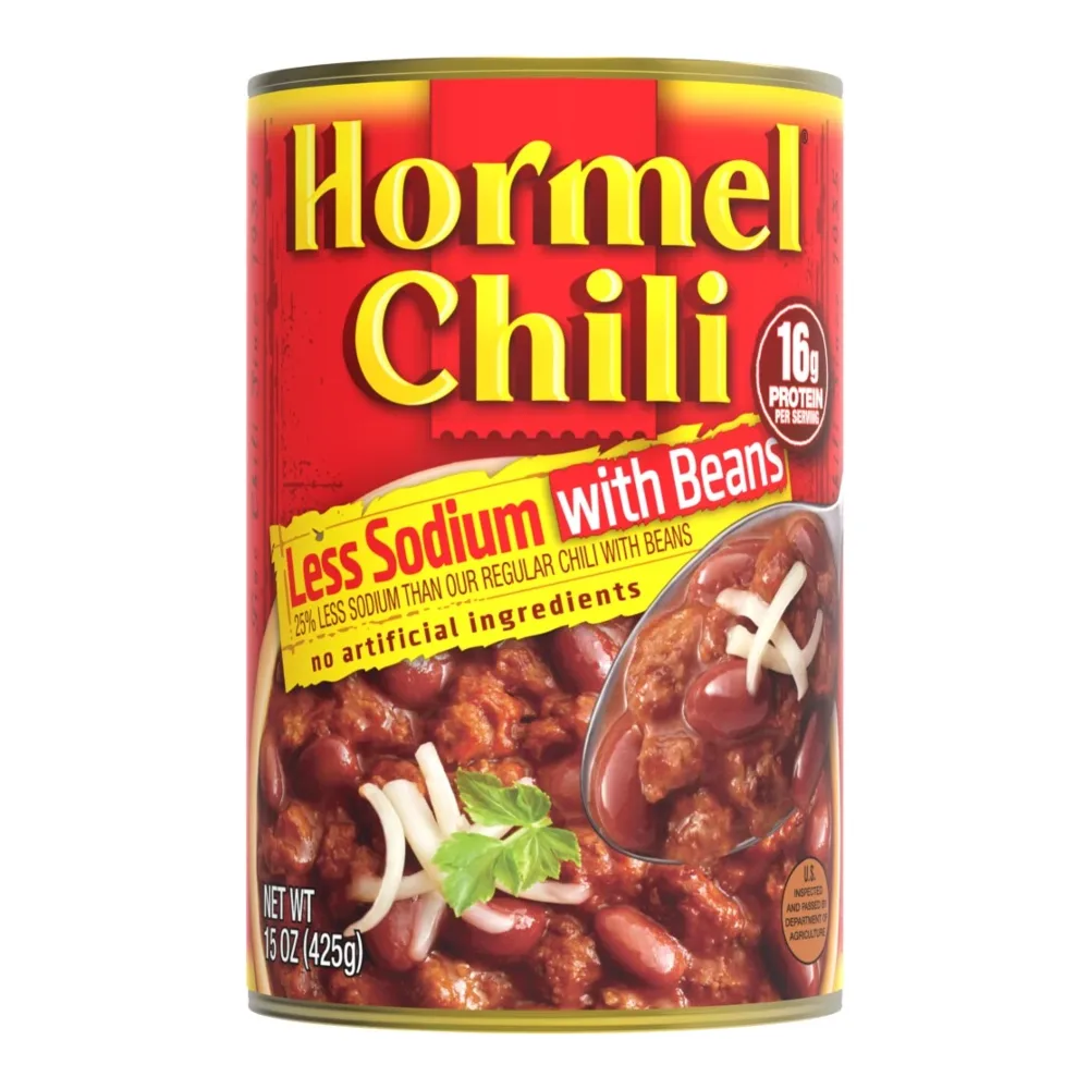 037600395670 HORMEL CHILI W/BEANS LOW SALT 15Z - Image 1