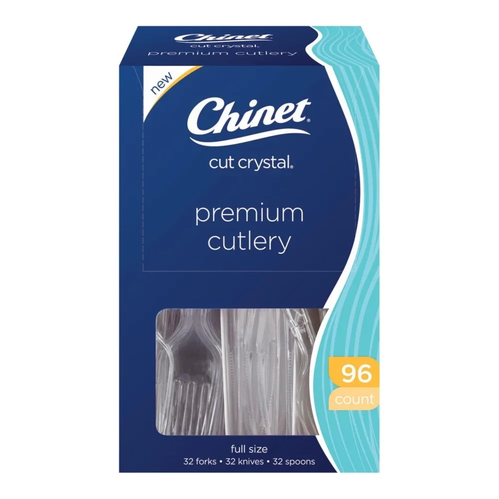 037700333251 CHINET CRYSTAL CUTLERY 96CT - Image 1