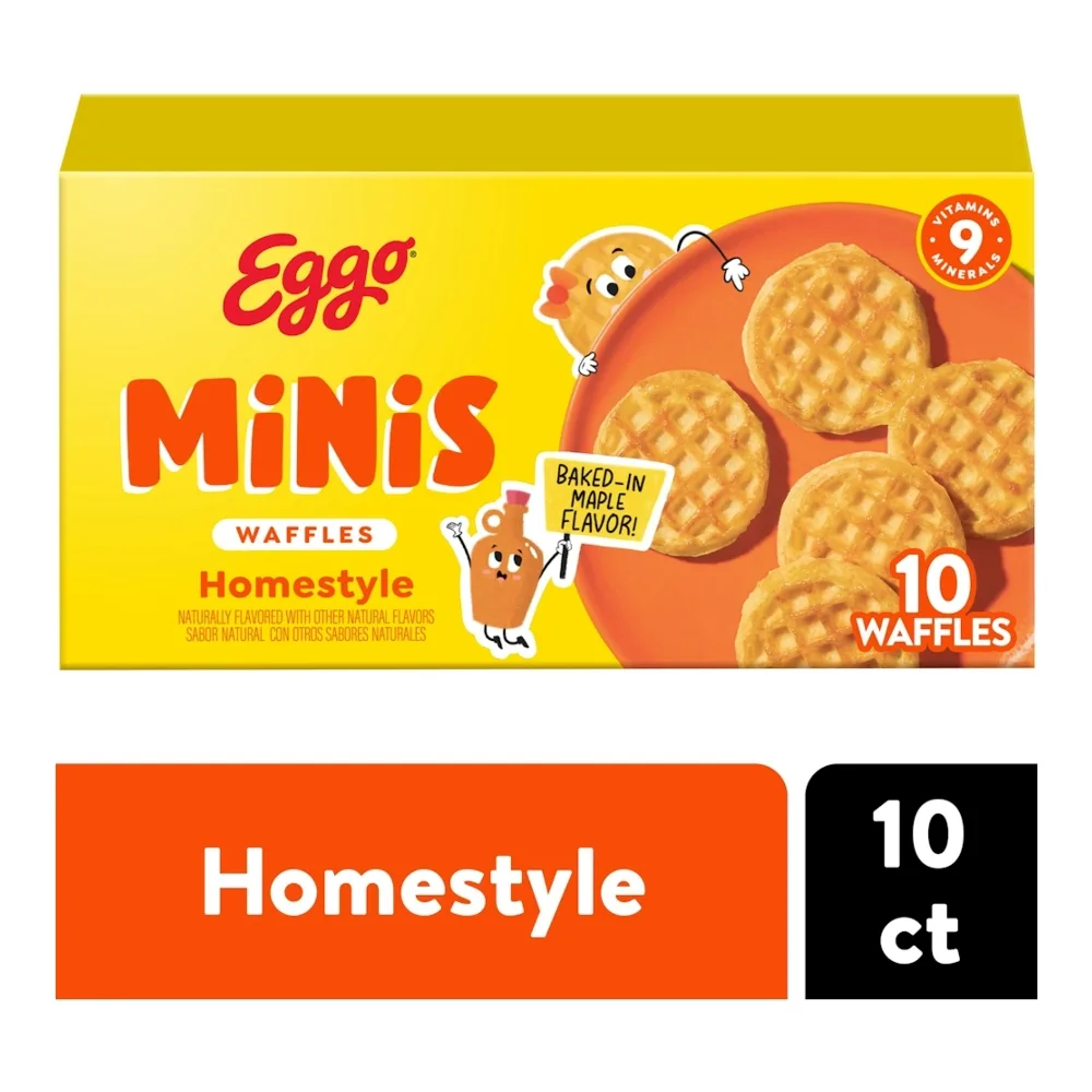 038000017148 EGGO WAFFLES MINIS 10CT - Image 1