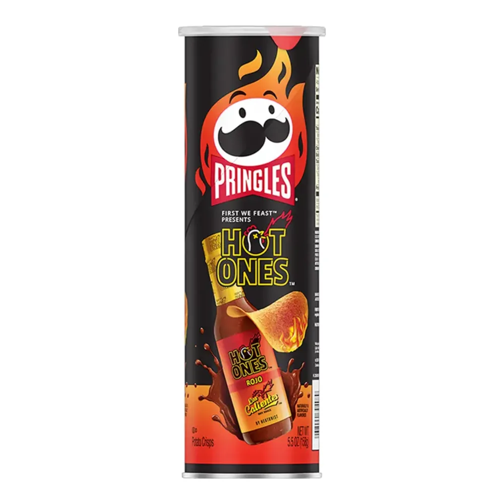 038000304989 PRINGLES HOT ONES ROJO 5.5Z - Image 1