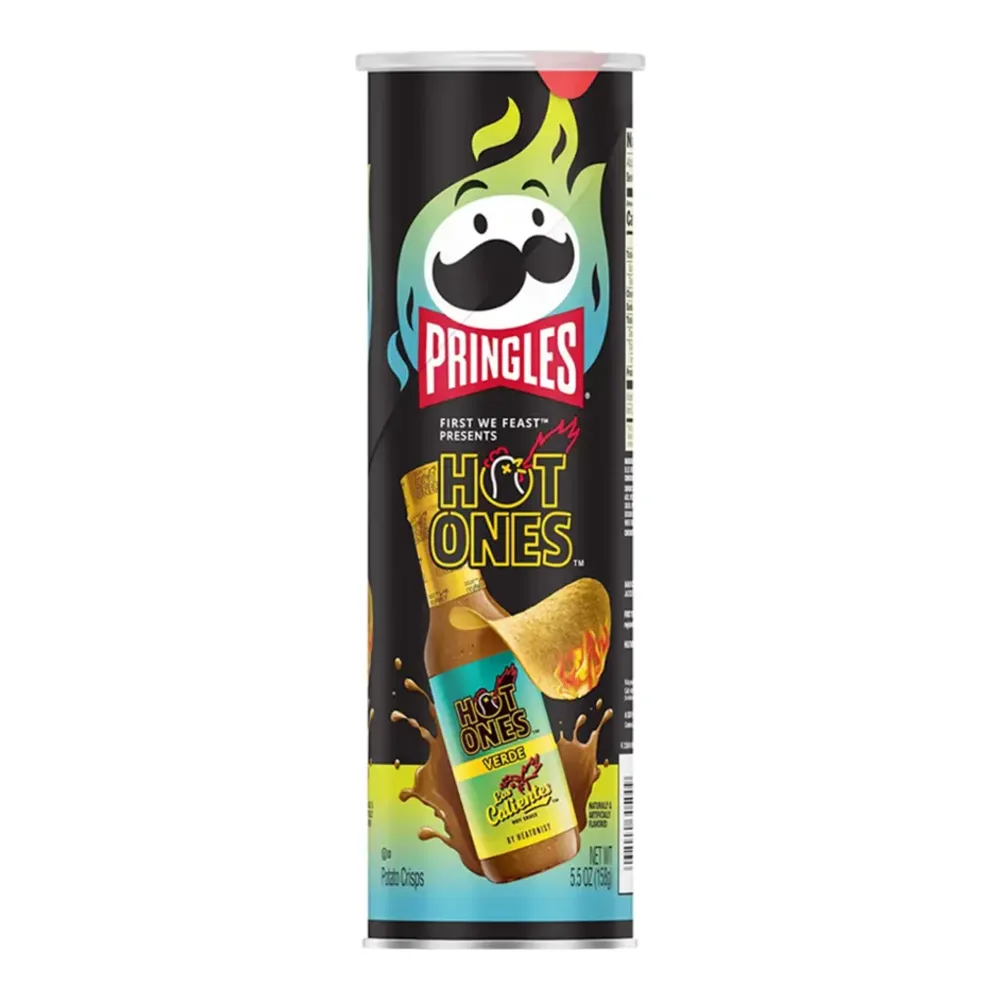 038000305009 PRINGLES HOT ONES VERDE 5.5Z - Image 1