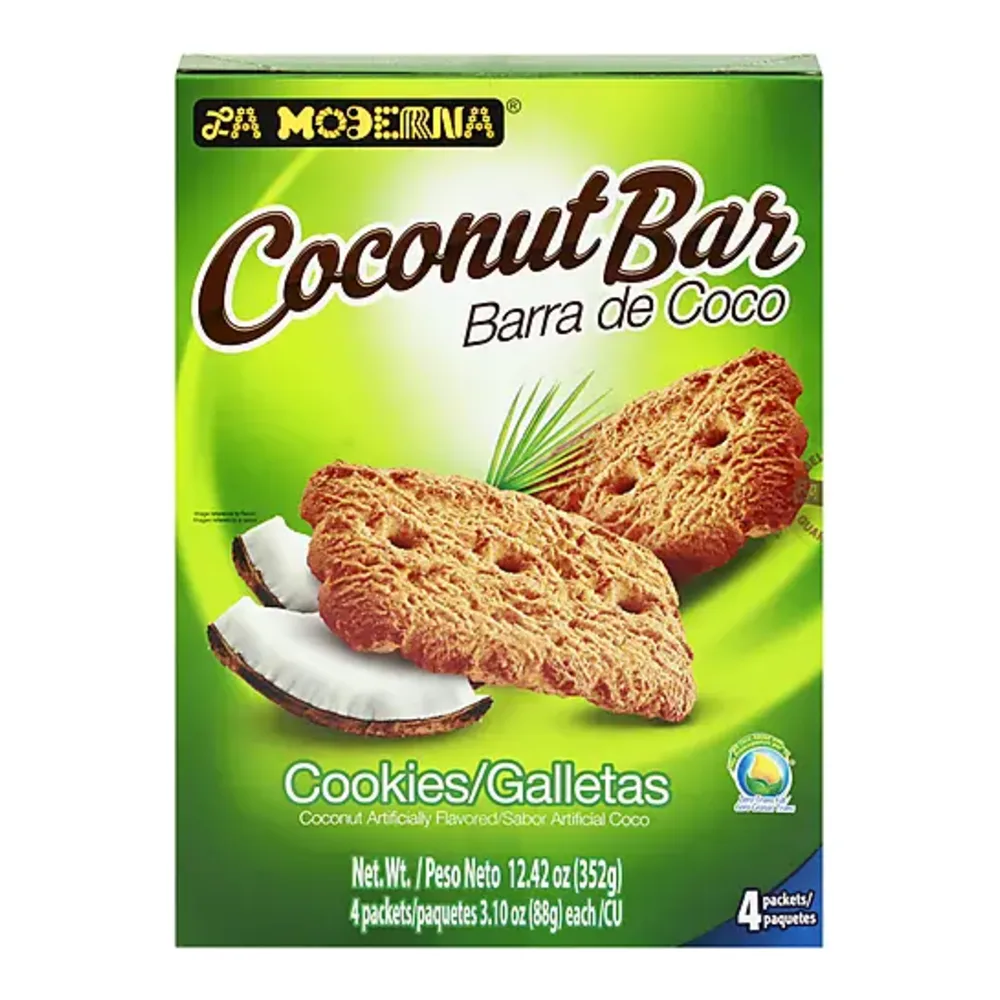 038629002938 LA MODERNA COCONUT BARS 12Z - Image 1