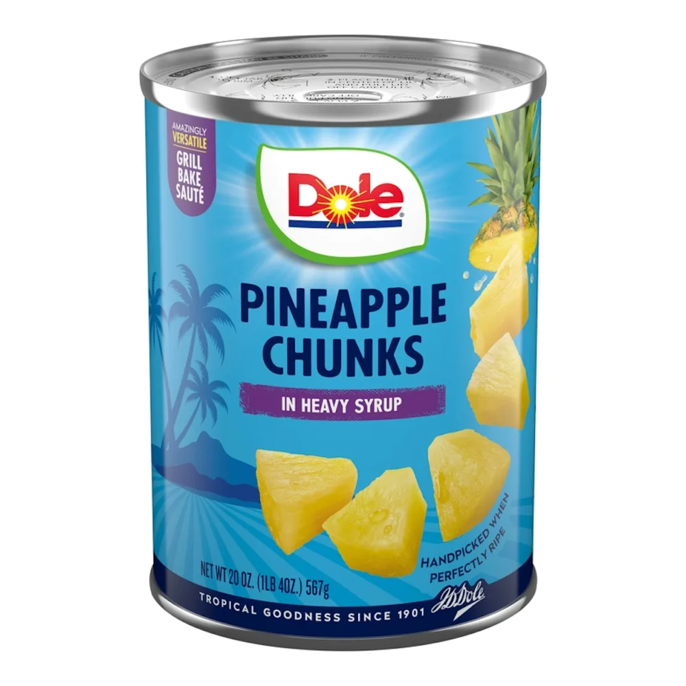 038900004620 DOLE PINEAPPLE CHUNKS IN SYRUP 20Z - Image 1