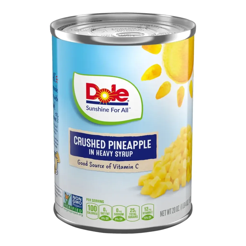 038900006020 DOLE PINEAPPLE CRUSHED/SYRUP 20Z - Image 1