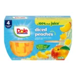 DOLE PEACH FRUIT BOWL 4PK