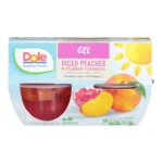 DOLE DICE PEACH FRUIT BOWL 4PK