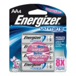 ENERGIZER ULT LITHIUM AA 4PK
