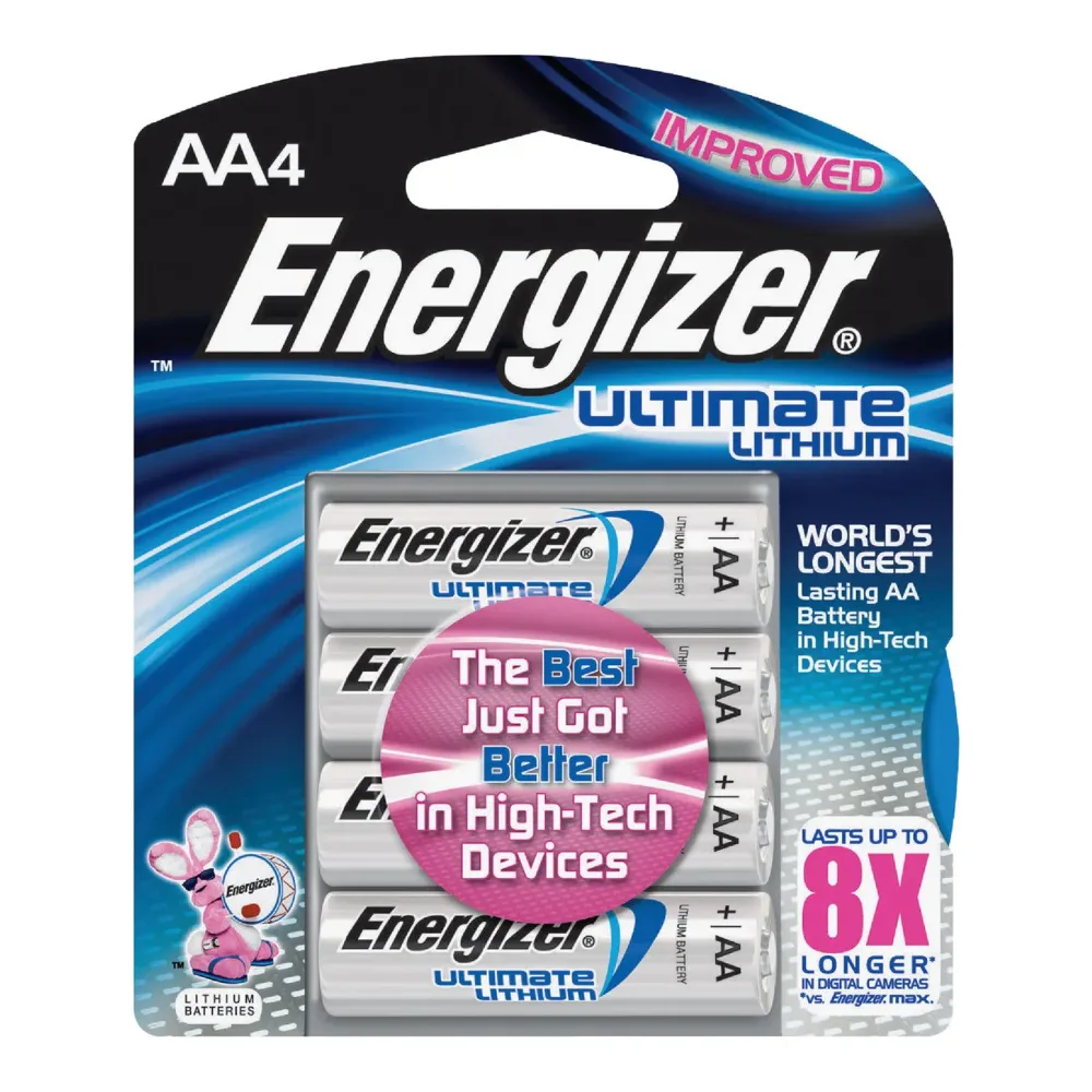 039800035066 ENERGIZER ULT LITHIUM AA 4PK - Image 1