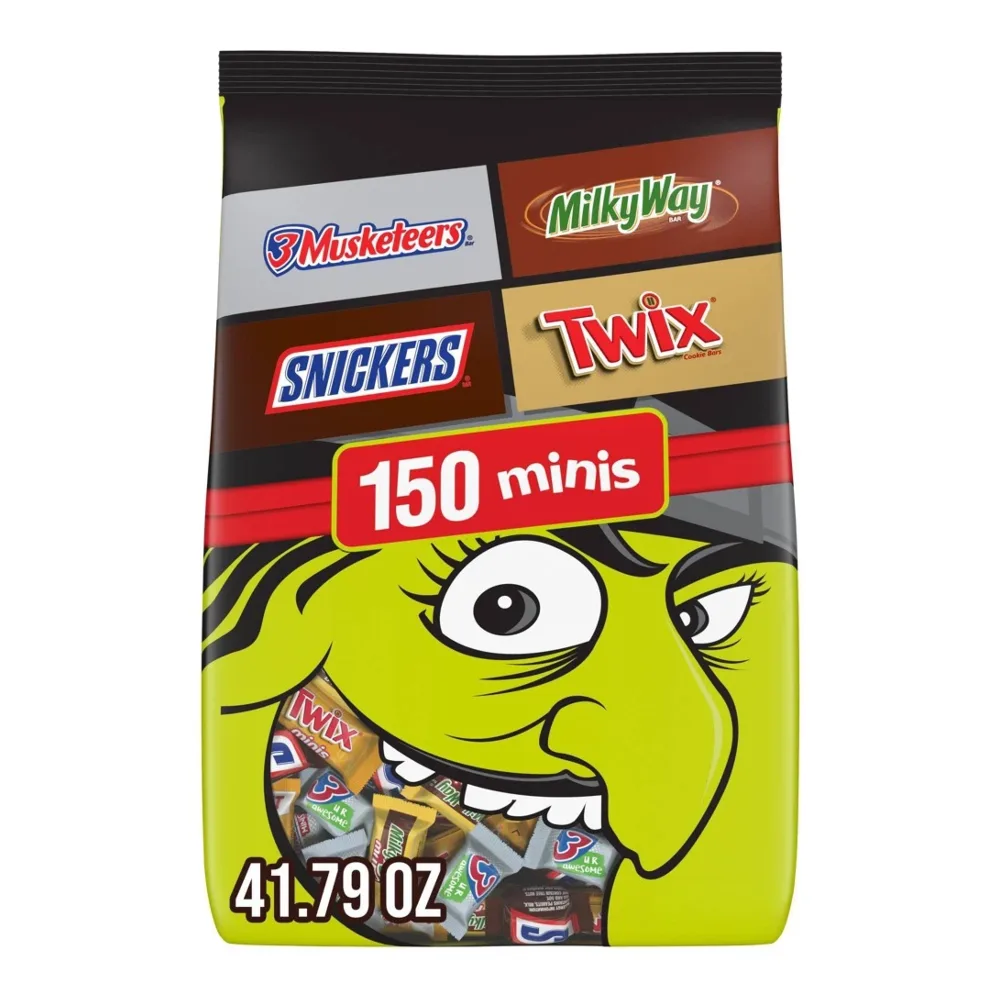 040000599951 HALLOWEEN CHOC BARS - 150 MINIS - Image 1
