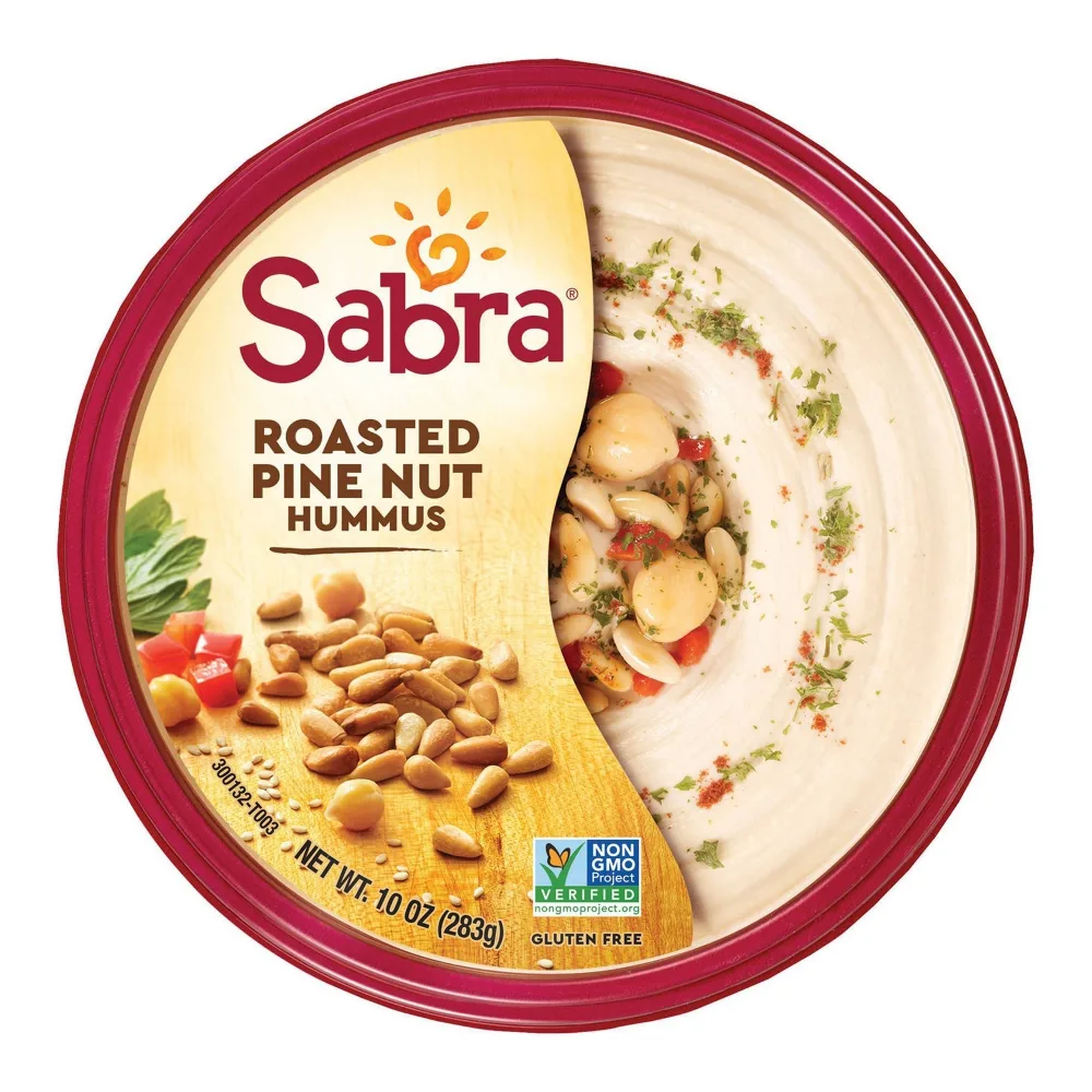 040822011747 SABRA HUMMUS RSTD PINE NUTS 10Z - Image 1