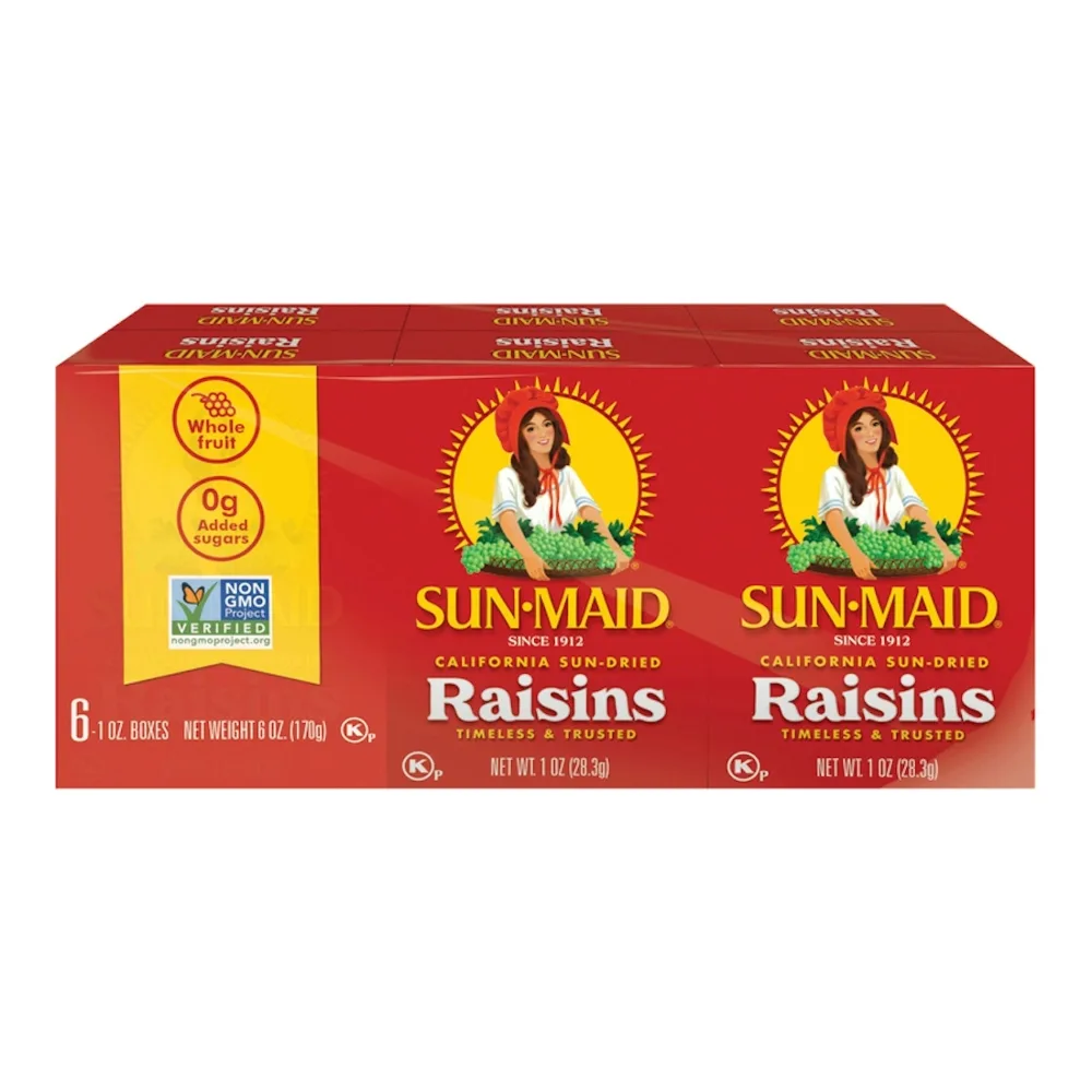 041143120101 SUN-MAID SEEDLESS RAISINS 6PK - Image 1